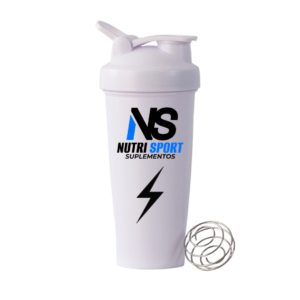 SHAKER NUTRI SPORT BLANCO 600 ML