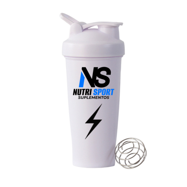 SHAKER NUTRI SPORT BLANCO 600 ML