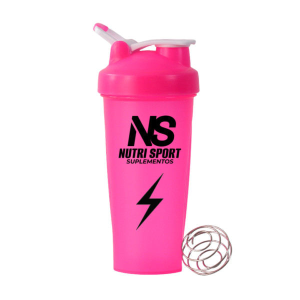 SHAKER NUTRI SPORT ROSADO 600 ML