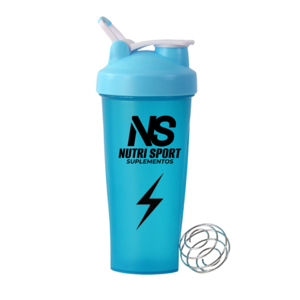SHAKER NUTRI SPORT CELESTE 600 ML