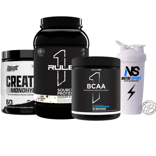 SOURCE 7 2LB + CREATINA DRIVE 300GR + R1 BCAA + SHAKER 600ML