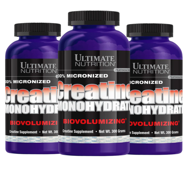 3 CREATINAS ULTIMATE NUTRITION 60 SERVICIOS / 300 GRAMOS