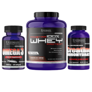 PROSTAR 5,28 LB+ CREATINA ULTIMATE NUTRITION 300 GR + OMEGA 3