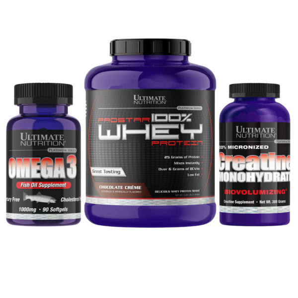 PROSTAR 5,28 LB+ CREATINA ULTIMATE NUTRITION 300 GR + OMEGA 3
